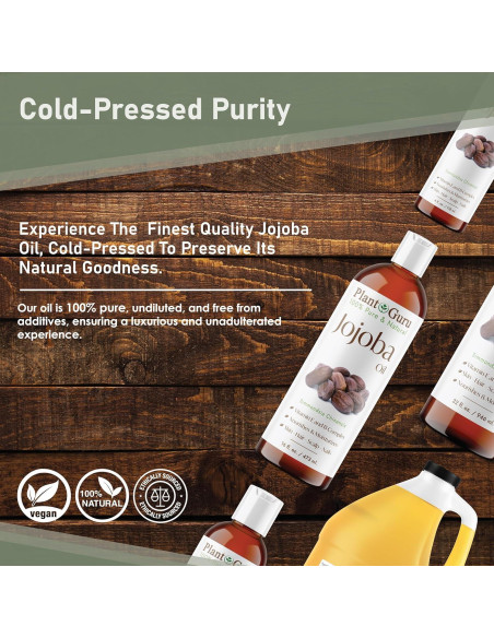 Aceite de Jojoba 236 ml Prensado en Frío 100% Puro Hidratante