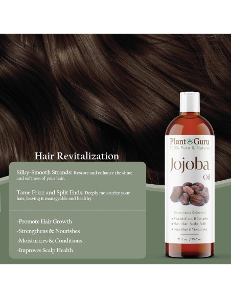 Aceite de Jojoba 236 ml Prensado en Frío 100% Puro Hidratante