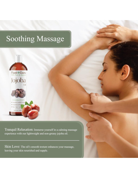 Aceite de Jojoba 236 ml Prensado en Frío 100% Puro Hidratante