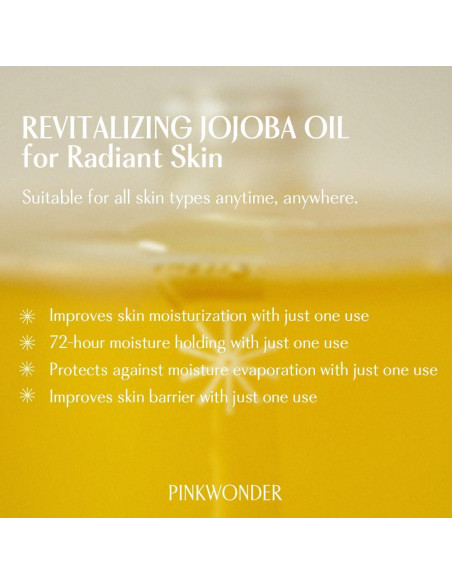 Aceite de Jojoba Orgánico PINKWONDER 10ml - Hidratante Facial