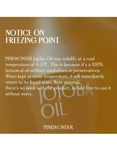Aceite de Jojoba Orgánico PINKWONDER 10ml - Hidratante Facial