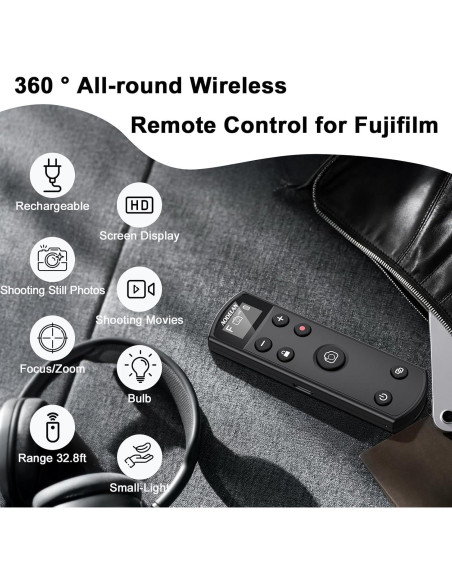 Control Remoto Inalámbrico AODELAN para Fujifilm - Negro