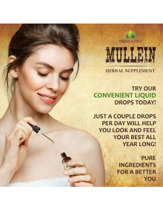 Gotas de Mullein Herbalicious 59.15 ml - Suplemento Pulmones 2