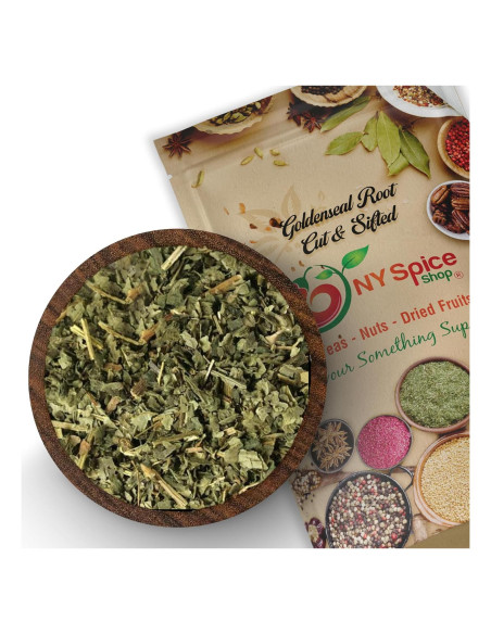 Hoja de Goldenseal Cortada y Tamizada NY Spice Shop 56.7g