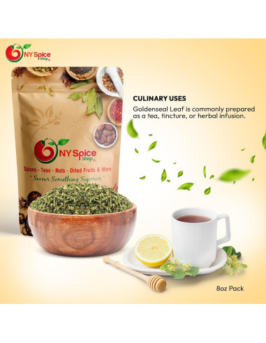 Hoja de Goldenseal Cortada y Tamizada NY Spice Shop 56.7g