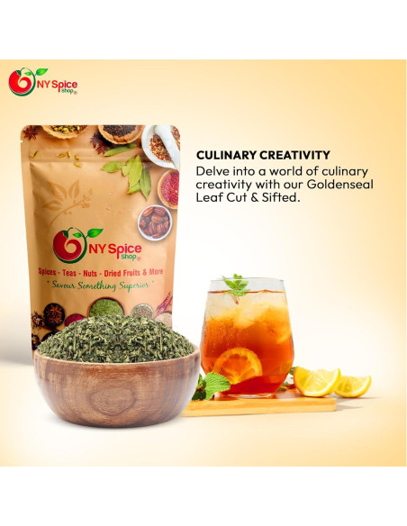 Hoja de Goldenseal Cortada y Tamizada NY Spice Shop 56.7g