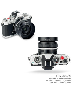 Sombrero de Lente JJC para Nikon NIKKOR Z 40mm y 28mm 2