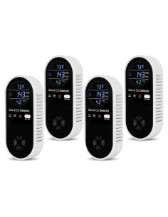 4 Detectores de Monóxido de Carbono Enchufables Lunarlipes KH158