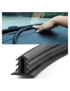 Tira de Sellado de Goma UGSHY 2 Metros para Automóvil Negro