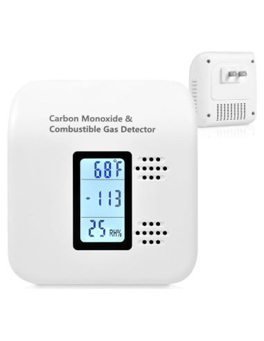 Detector de Monóxido de Carbono y Gas Xalire YC401 Pro Plus - Blanco