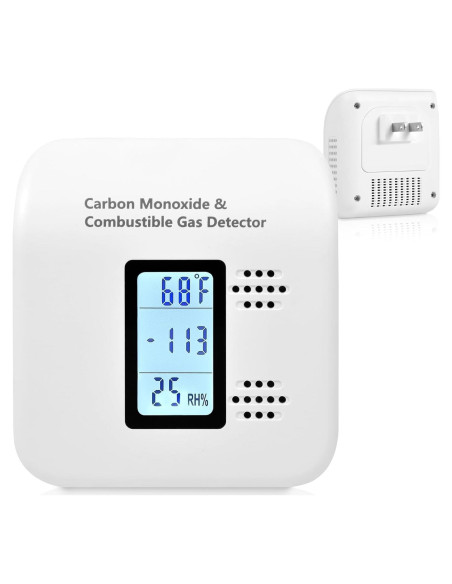 Detector de Monóxido de Carbono y Gas Xalire YC401 Pro Plus - Blanco