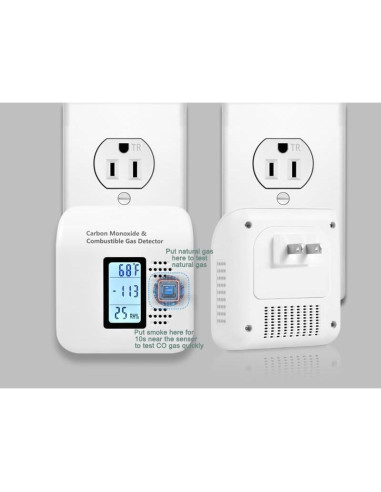 Detector de Monóxido de Carbono y Gas Xalire YC401 Pro Plus - Blanco