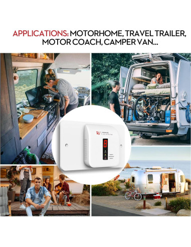 Detector de Gas Propano Leakbee R601 - Alarma Digital 12V CC