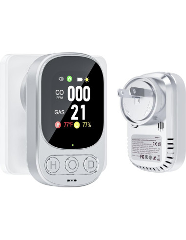 Detector de Monóxido de Carbono 4-en-1 ByAnciel HD08 - Pantalla Digital