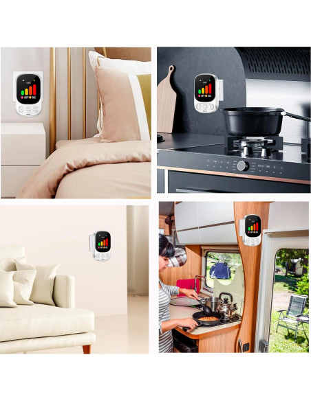 Detector de Gas Natural HISHELL HD05 3 en 1 con Alarma 85dB