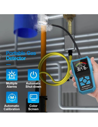 Detector de Gas Natural DURFICST Portátil con Alarma Sonora
