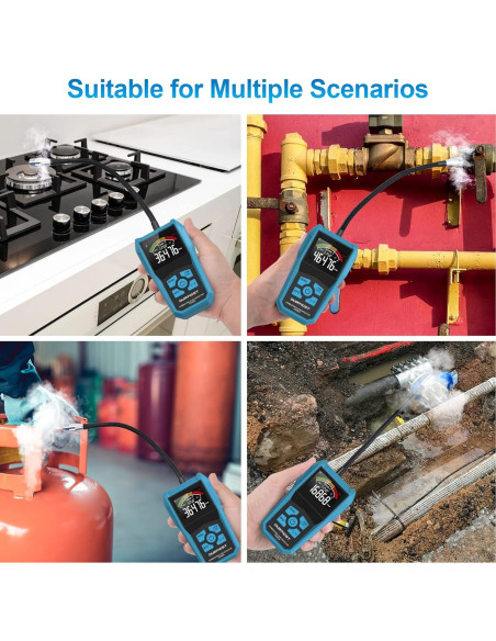 Detector de Gas Natural DURFICST Portátil con Alarma Sonora