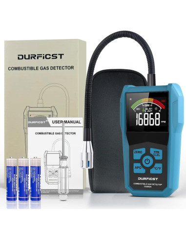 Detector de Gas Natural DURFICST Portátil con Alarma Sonora