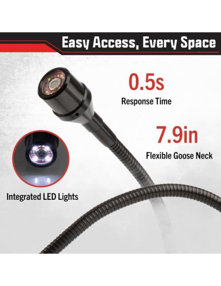 Detector de Fugas de Gas Natural Stalwart Portátil Recargable