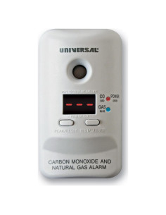 Alarma de Monóxido de Carbono y Gas Natural Universal MCND401
