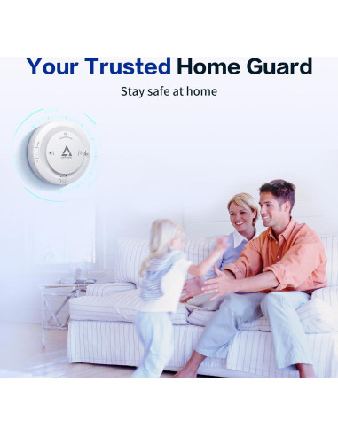 Detector de Humo y Monóxido de Carbono AOTIQUAL 3-en-1