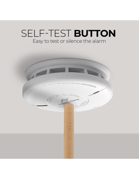 Detector de Humo y Monóxido de Carbono Protege Mi Hogar - Batería 10 Años