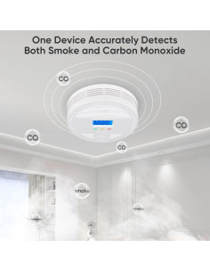 Detector de Humo y Monóxido de Carbono DFGJLVF 6 Paquete 2