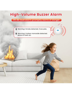 Detector de Humo y Monóxido de Carbono Alertlink VCS62 10 Años 2