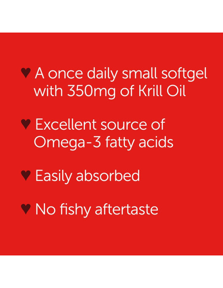 Aceite de Krill Omega-3 MegaRed 350mg 60 Cápsulas Blandas