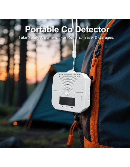 Paquete de 2 Detectores de Monóxido de Carbono Pumwry