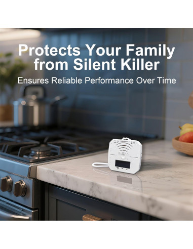 Paquete de 2 Detectores de Monóxido de Carbono Pumwry