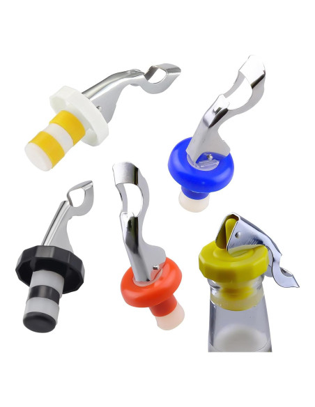 5 Tapones Reutilizables para Botellas de Vino M MUGIT
