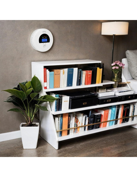 Detector de Humo y Monóxido de Carbono Soewolit 85dB 2-en-1