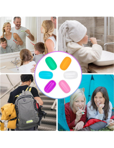 Cubiertas de Cabeza de Cepillo de Dientes Hxezoc - 6 Piezas