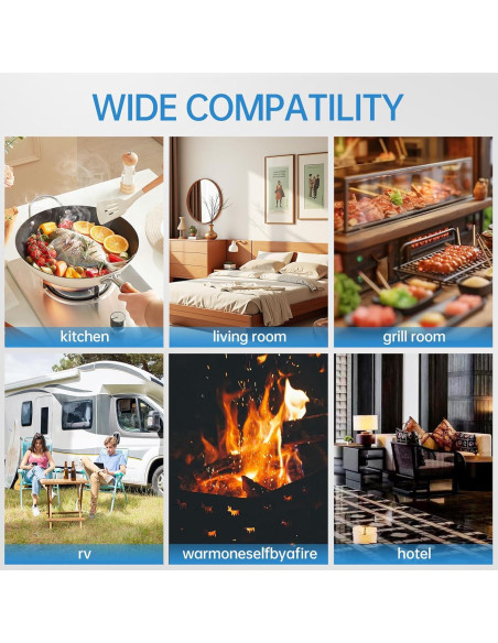 Detector de Gas y Monóxido de Carbono Genérico A3 4 en 1