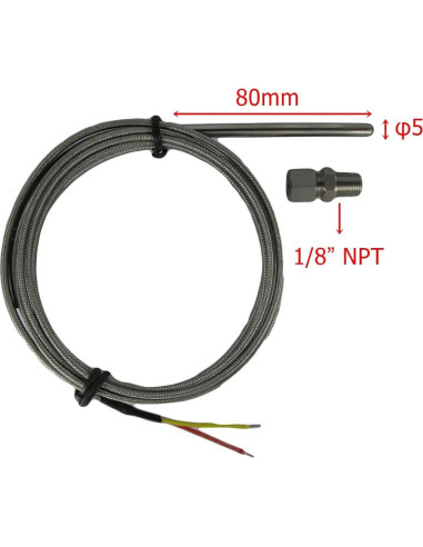 Medidor Digital de Temperatura EGT Procon 12V con Alarmas