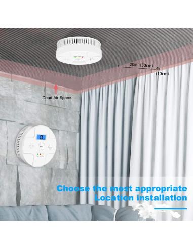 Detector de Humo y Monóxido de Carbono ARIKON 2 en 1