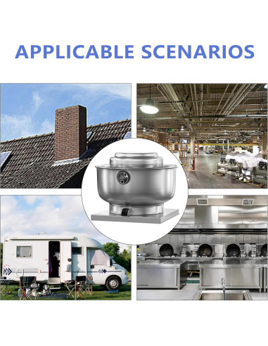 Ventilador de Extracción de Grasa FICBXRA RDU03 800 CFM 1/6 HP