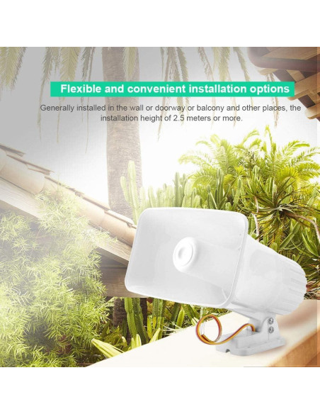 Sirena de Alarma Con Cable Ejoyous BRJ-625 150 dB 12V