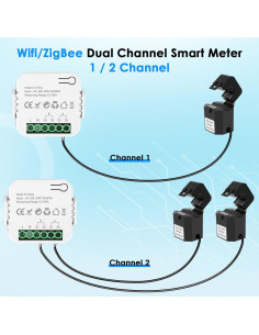 Monitor de Energía Inteligente LyteSolar 80A Wi-Fi 2.4GHz 2