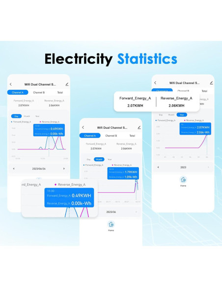 Monitor de Energía Inteligente LyteSolar 80A Wi-Fi 2.4GHz