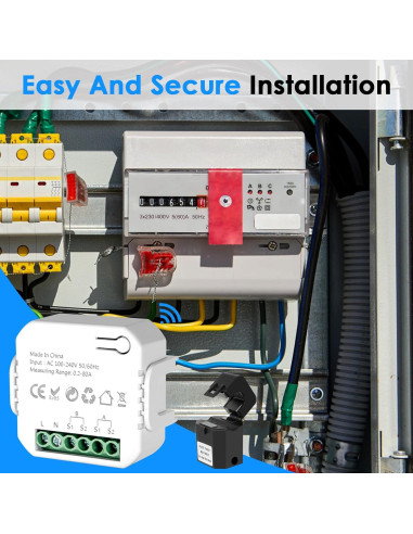 Monitor de Energía Inteligente LyteSolar 80A Wi-Fi 2.4GHz