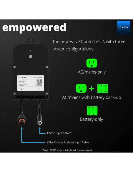 Kit Control Válvula Inteligente Inalámbrica YoLink 1.9 cm