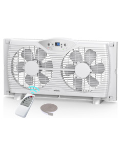 Ventilador de Ventana Shinic BP6-9D, 60.4-94 cm, 3 Velocidades