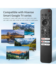 Control Remoto Reemplazo Hisense ERF3M90H para TV 4K UHD 2