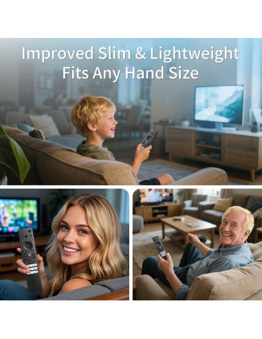 Control Remoto Reemplazo Hisense ERF3M90H para TV 4K UHD