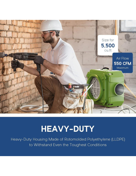 Purificador de Aire ALORAIR CleanShield HEPA 550 Verde 3 Etapas