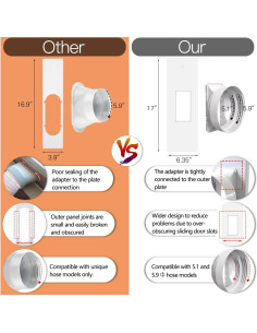 Kit de Ventilación Aozzy para Aire Acondicionado Portátil 66-160 cm 2