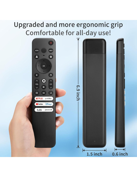 Control Remoto Reemplazo Hisense ERF3M90H para TV 4K UHD