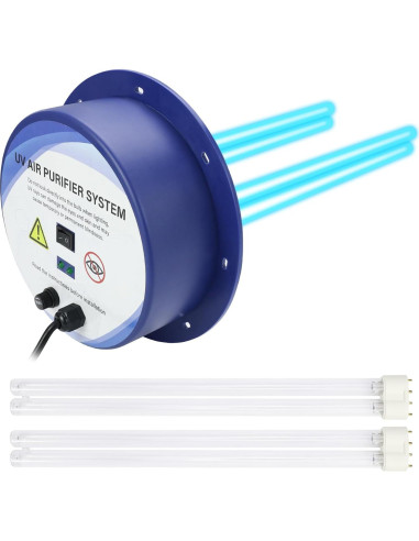 Purificador de Aire UVC Feeligivin 72W con Sensor HVAC 48cm